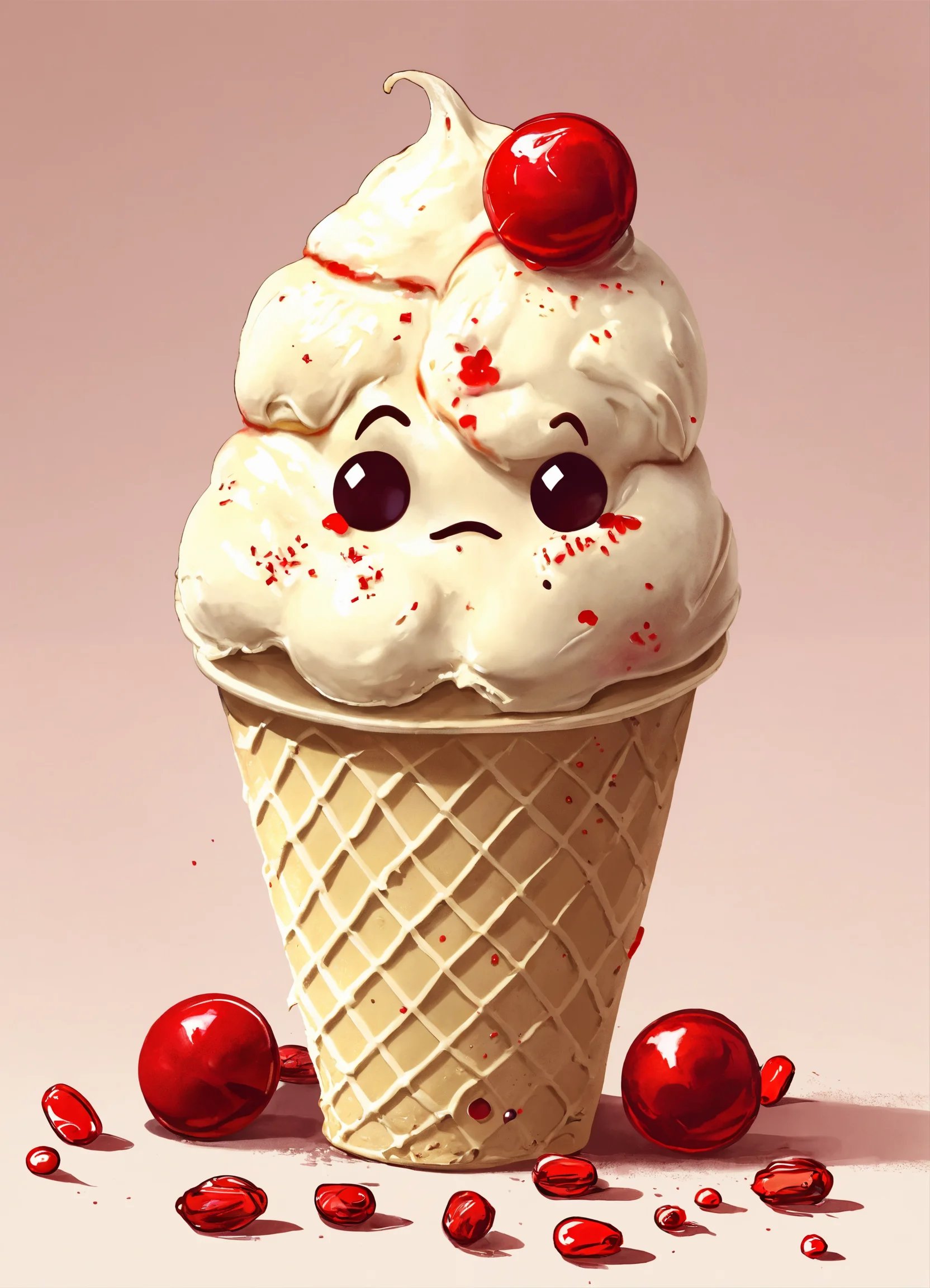 גביע גלידה עצוב עם גלידת וניל אמריקאית עם המון סוכ (2).jpg