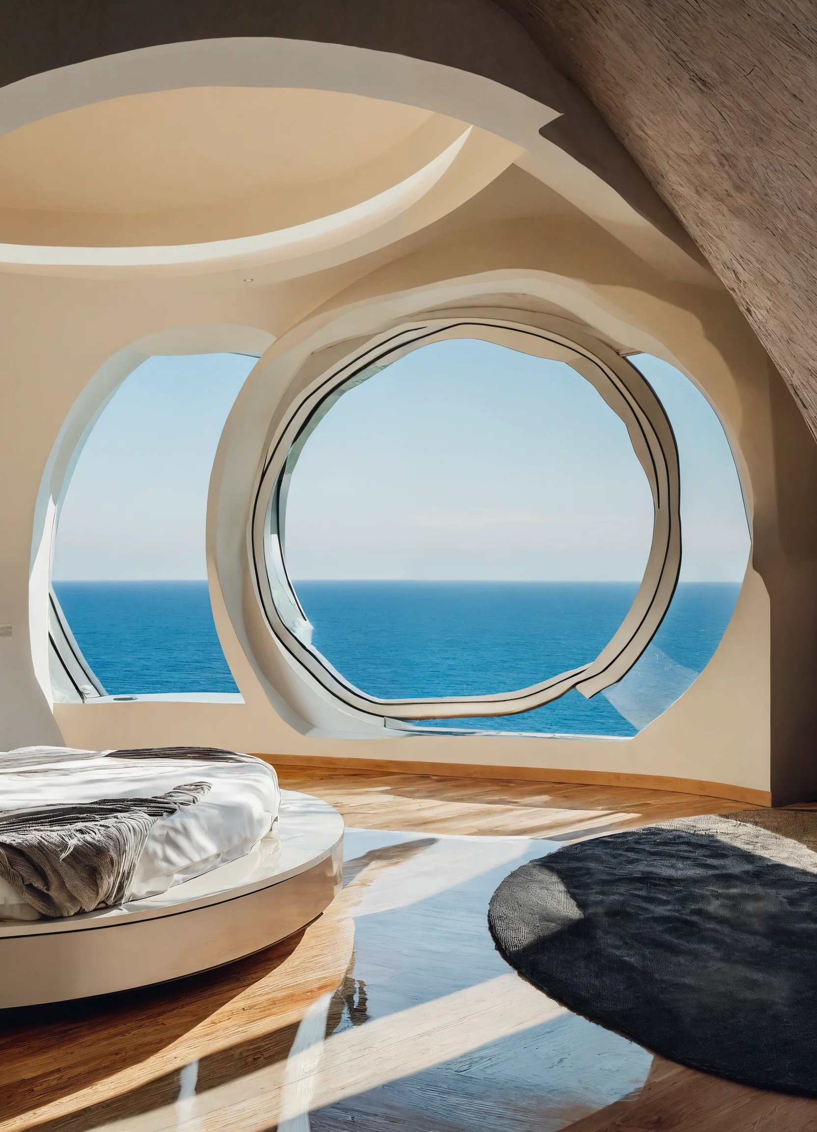 חדר שינה עגול עם נוף לים מעוצב יקר ויפה עם מלא אור (2).jpg