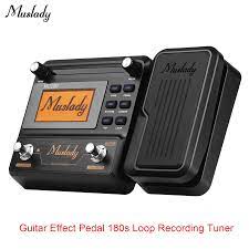 Muslady MU100 Guitar Multi effects Processor Electric Guitar Effect Pedal  Supports 180s Loop Recording Tuner Tap Tempo Rhythm|Electric Instrument  Parts & Accessories| - AliExpress