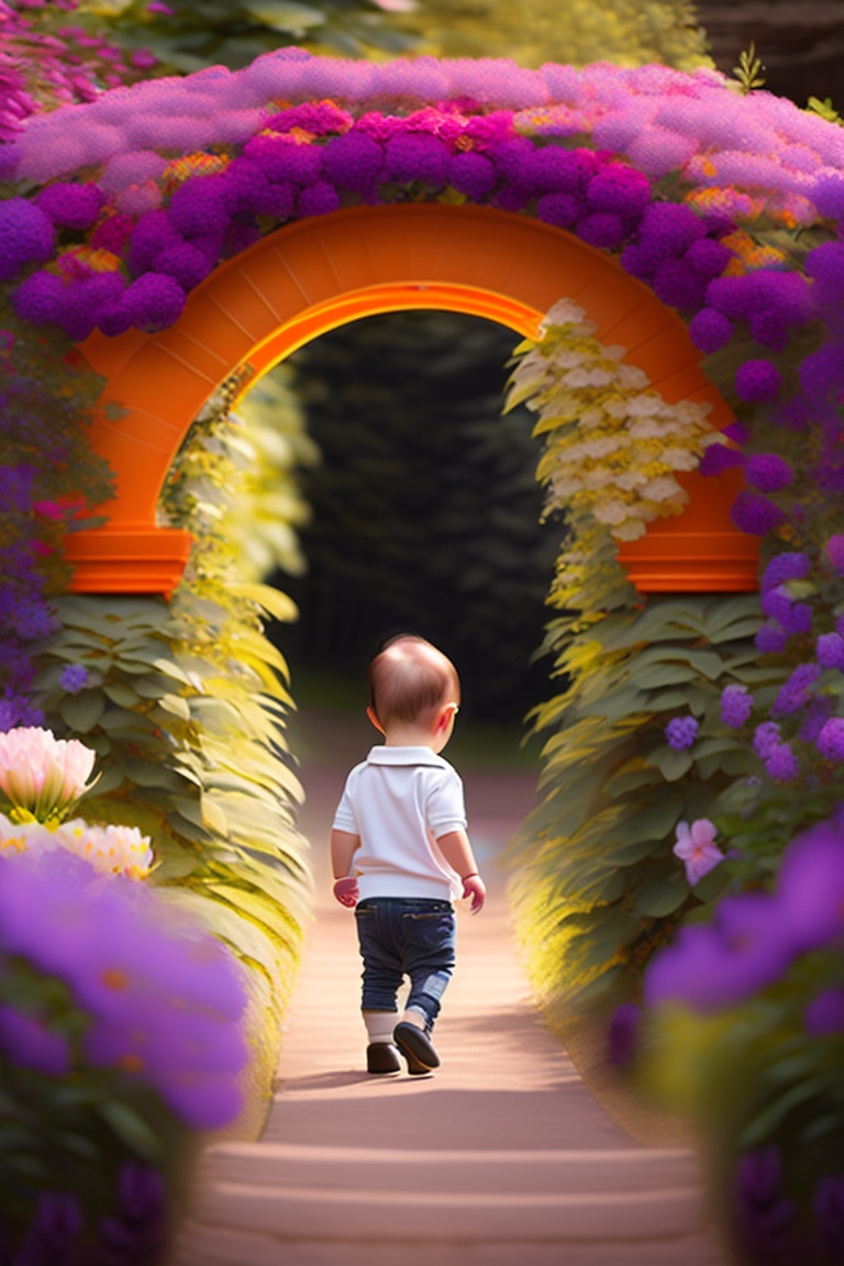 A  BABY enters a flower gate.jpg