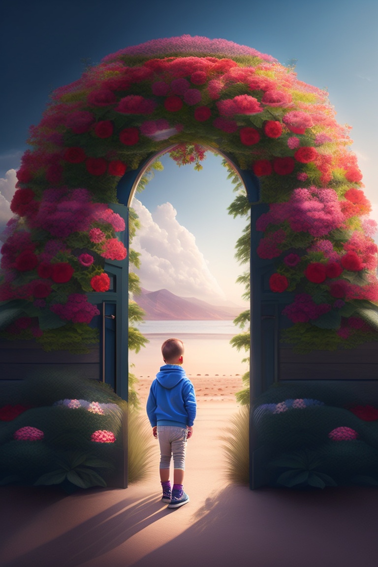A boy enters a flower gate (2).jpg