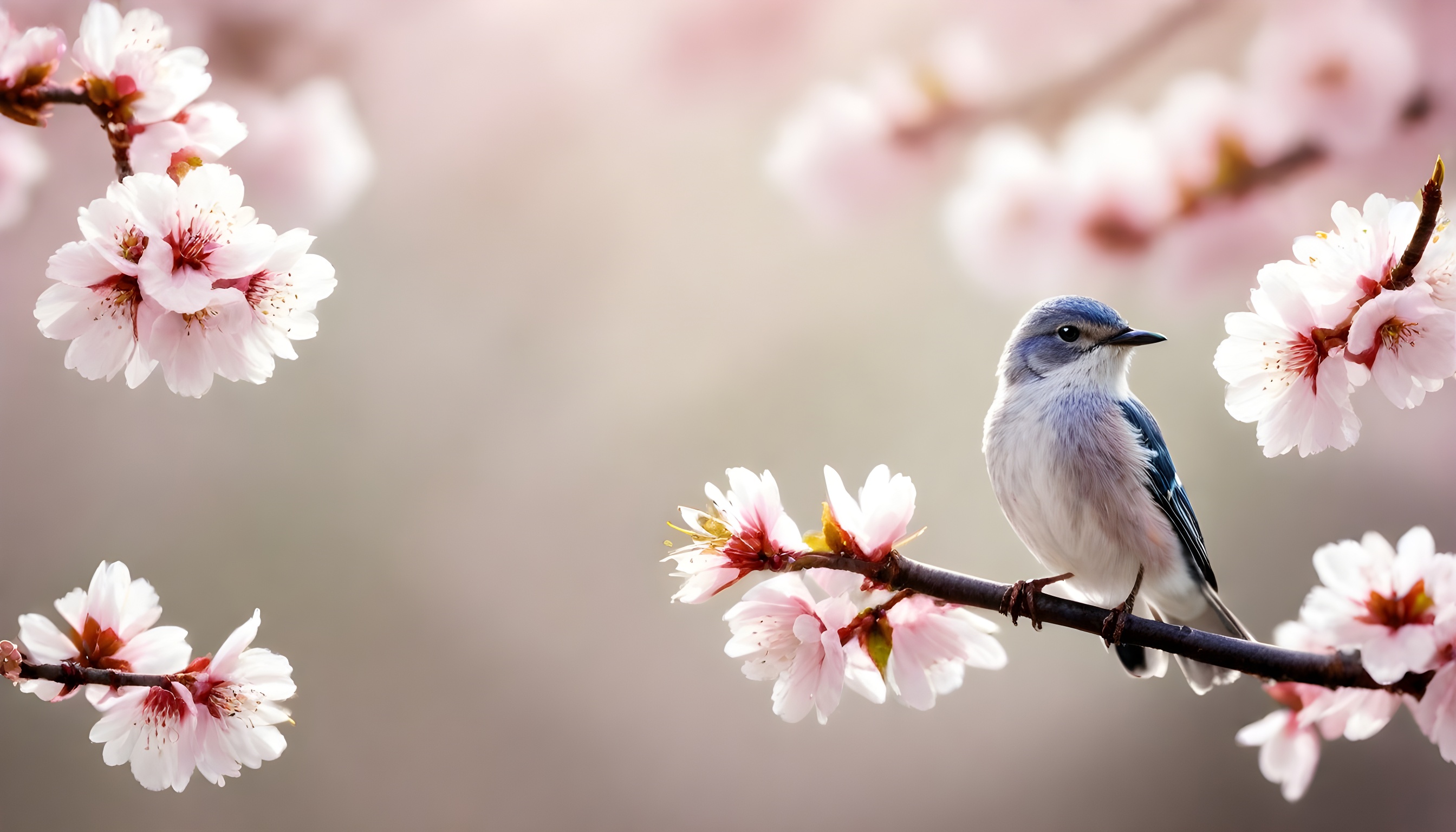 A-delicate-bird-perched-on-a-blooming-cherry-blossom-branch--its-feathers-shimmering-in-the-so...jpg