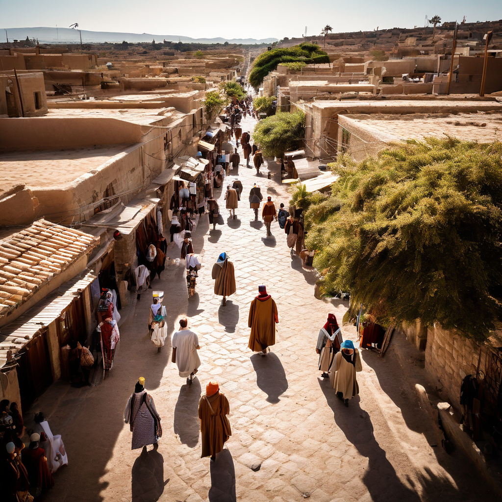 a-drone-photo-on-a-biblical-street-with-people-in-biblical-clothing-walking-934373154.png