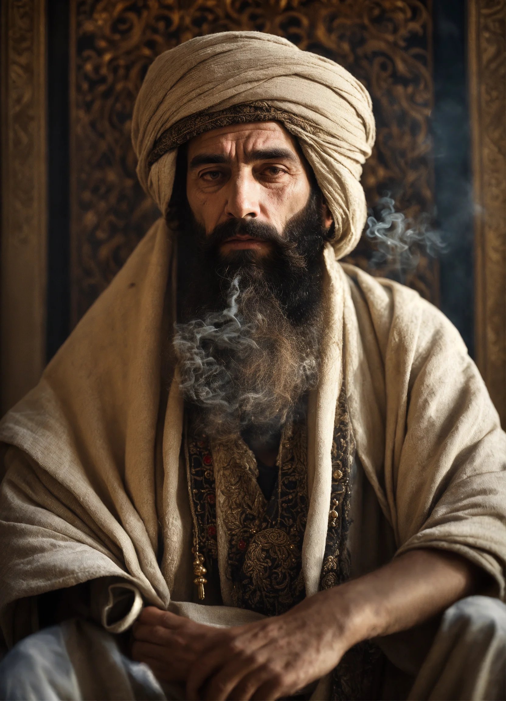 A Jew with a long beard wearing a light brown sack.jpg