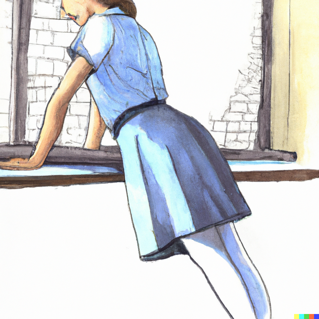 DALL·E 2022-07-31 20.16.13 - A realistic drawing of an ultra-Orthodox schoolgirl wearing a lig...png