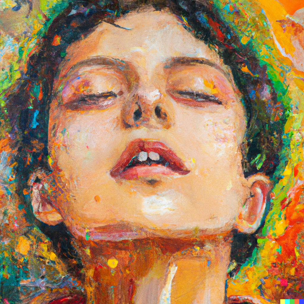 DALL·E 2023-02-17 03.38.04 - An expressive oil painting of a girl's face, depicted as an explo...png