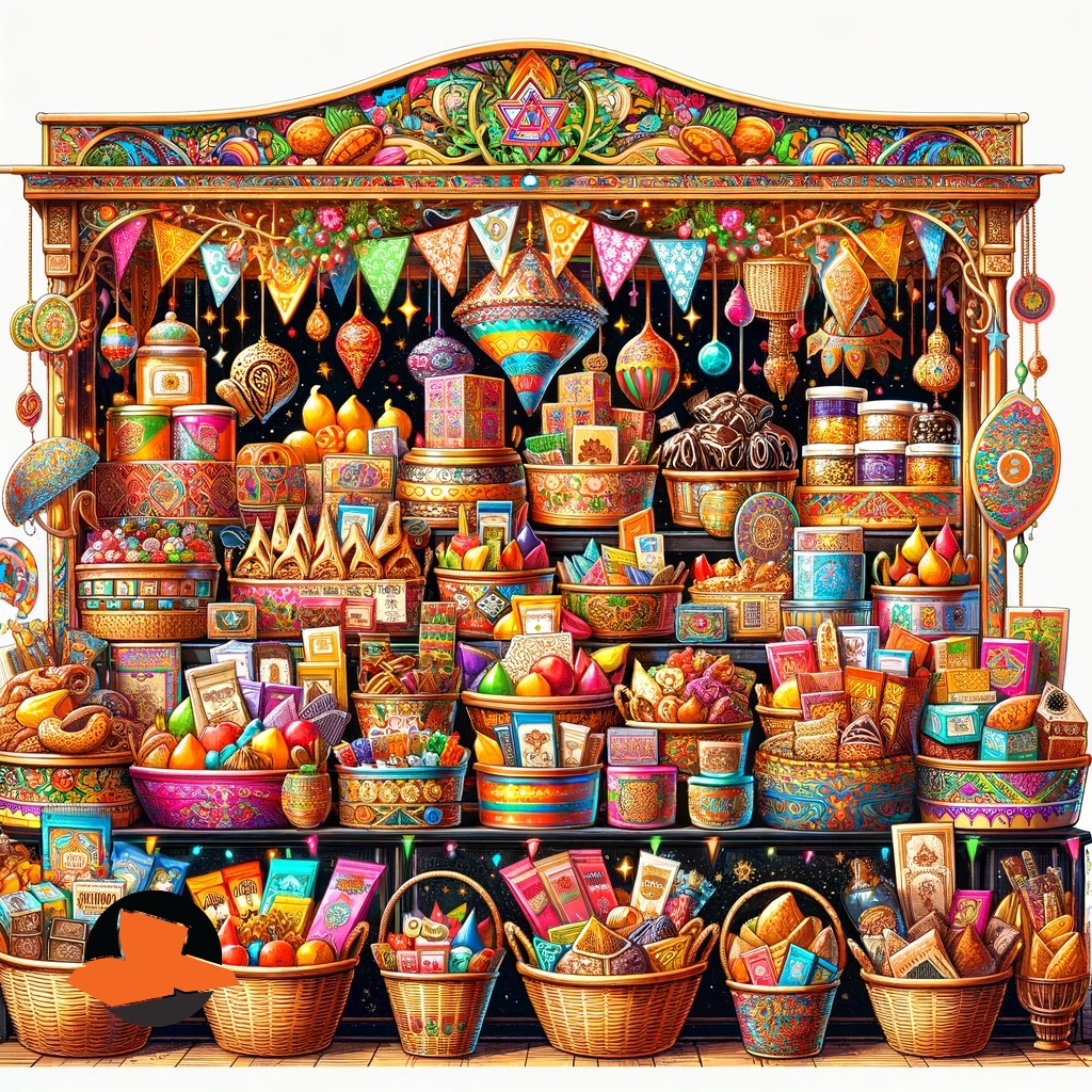 DALL·E 2024-01-30 18.09.29 - An illustration of a colorful and vibrant stall filled with an ar...jpg