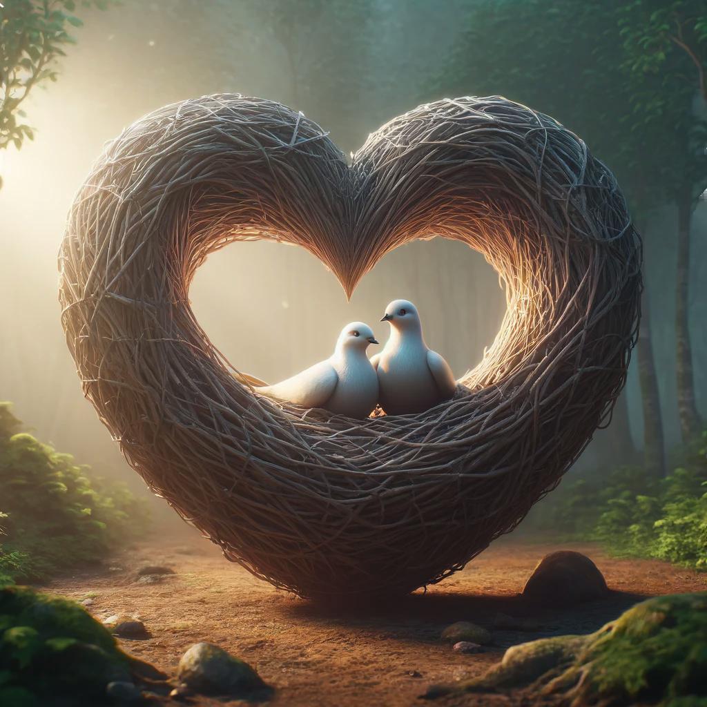 DALL·E+2024-04-09+09.37.08+-+A+photorealistic+image+depicting+a+large+heart-shaped+nest+situat...jpg