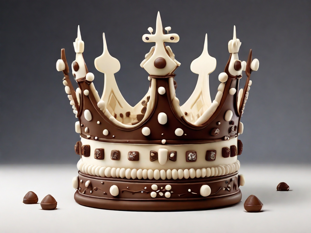 Default_A_large_royal_crown_made_of_brown_and_white_chocolatec_0.jpg