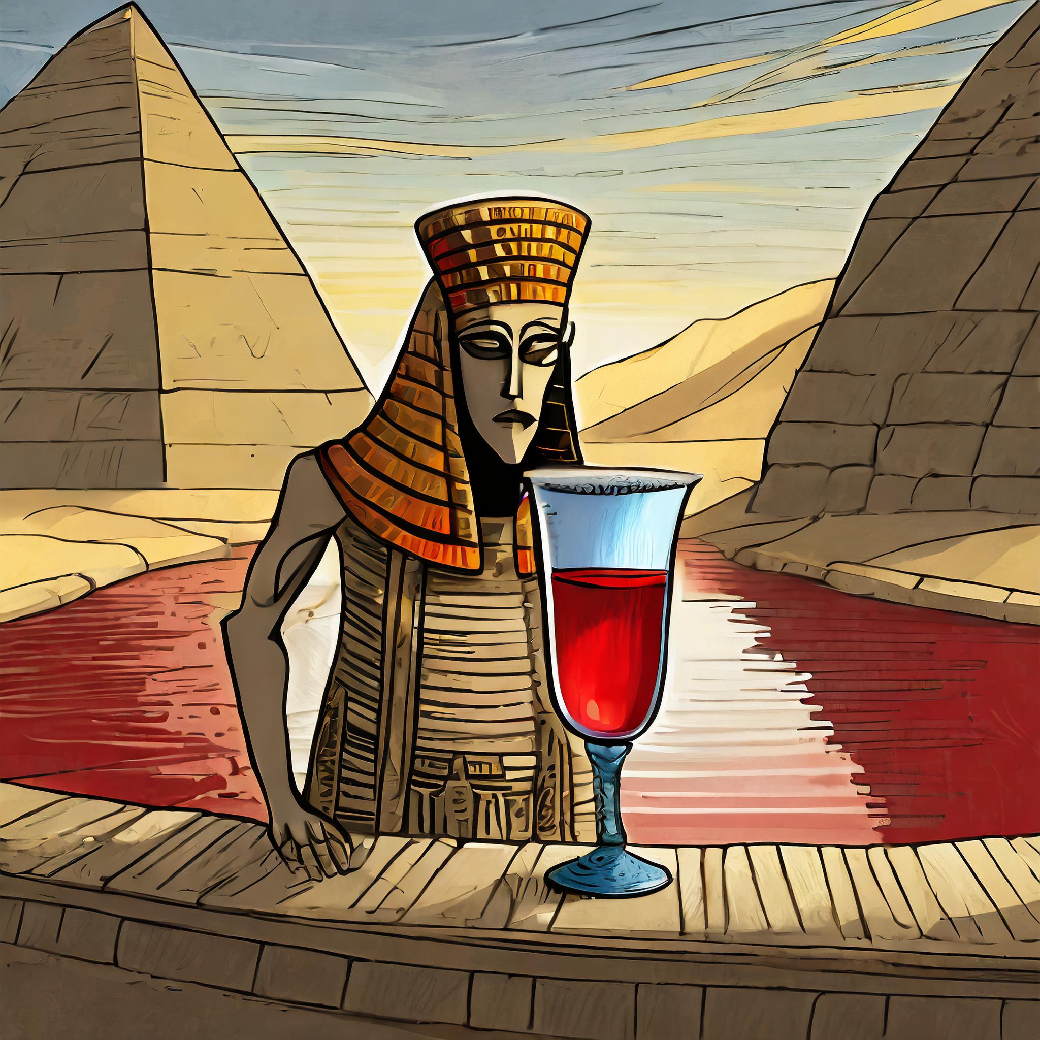 Firefly מצרי מלפני 3000 שנה שותה כוס מים אדומים מאד מאד במצרים העתיקה 41595.jpg