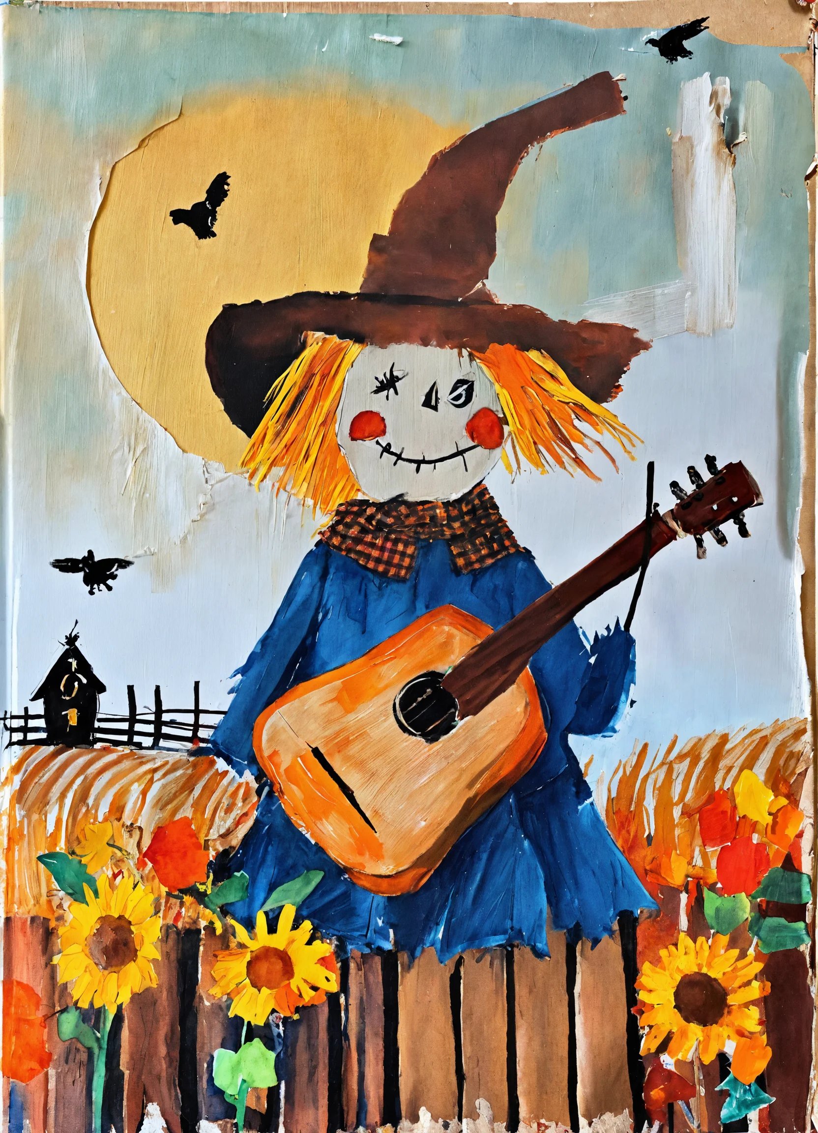 Make me a picture of a book with singing scarecrow.jpg