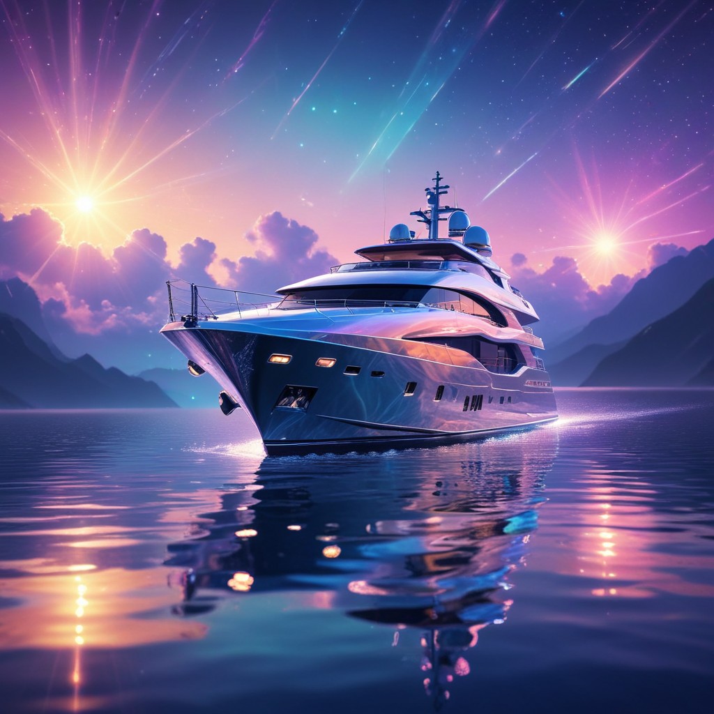 pikaso_texttoimage_A-luxurious-yacht-at-sea-iridescent-style-bright-a.jpeg