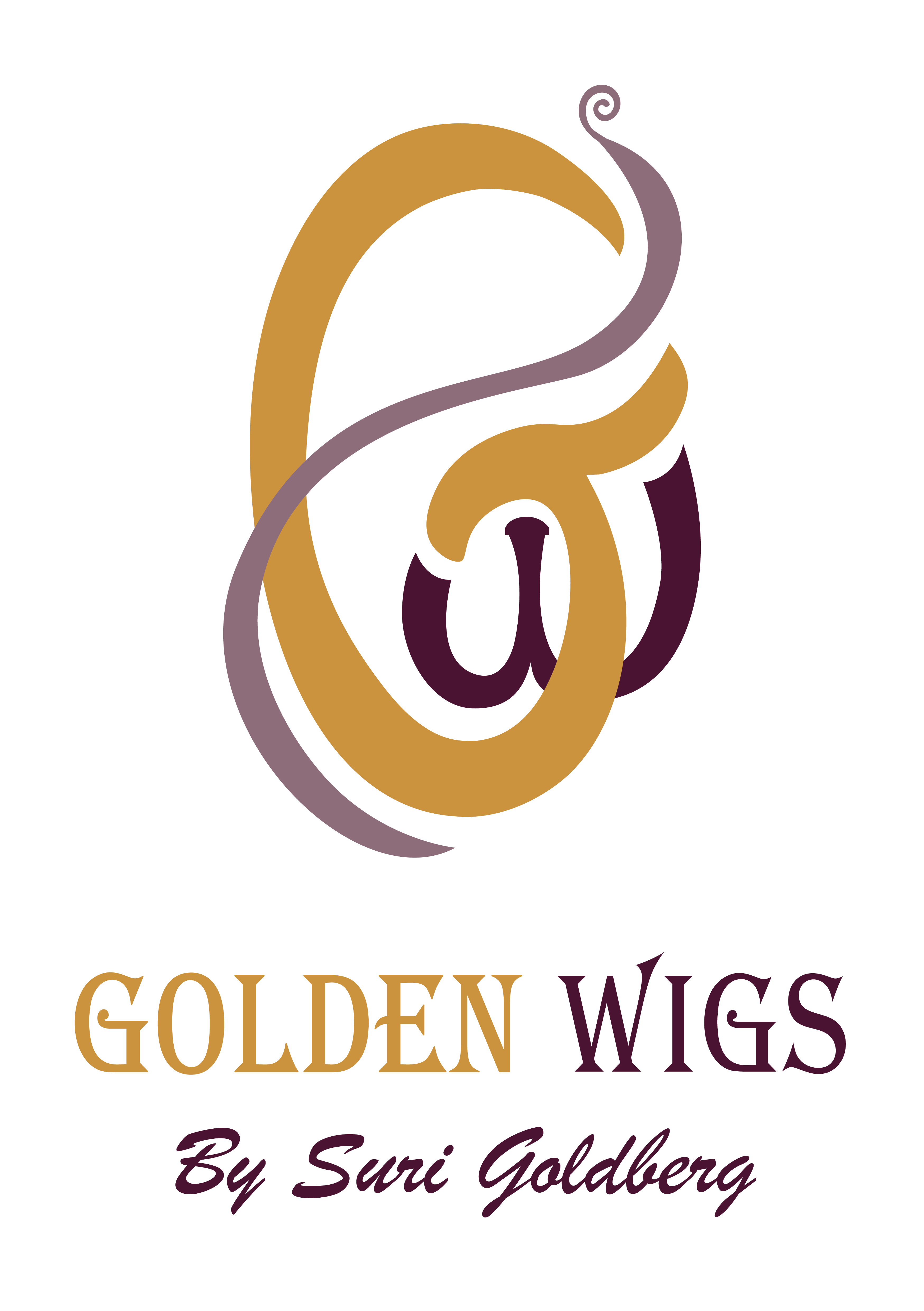 לוגו לסלון פאות GoldenWigs