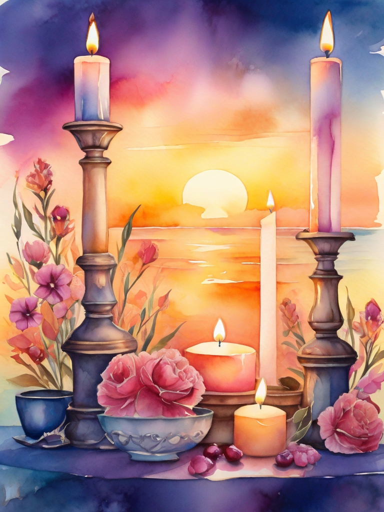 Default_Sunset_background_with_lit_Shabbat_candles_and_flowers_1.jpg