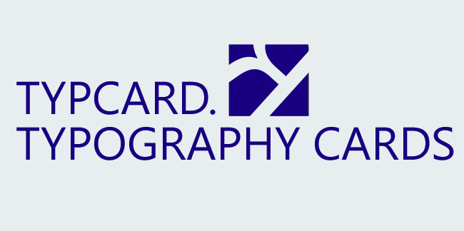 TYPCARD. TYPOGRAPHY CARD. עיצוב לוגו.