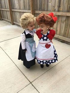 Little girls Halloween costumes Lucy & Ethel