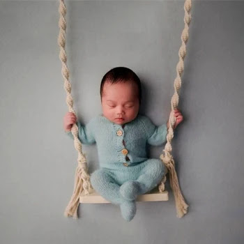צילום אבזרי עץ נדנדה לתינוק יילוד תמונה ירי ריהוט תינוקות DIY תמונה פוזות רקע מסיבת אבזרי