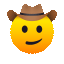 emoji  | פרצוף עם כובע בוקרים | Joypixels | Animation GIF 64x64 | cowboy hat face