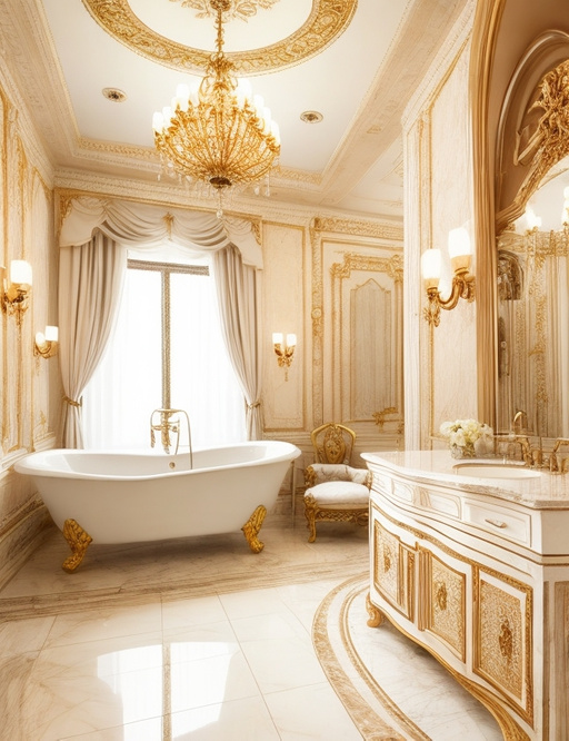 A very large and luxurious bathroom