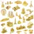 זהב 3d מתכת פאזל מפורסם בנייני אייפל מגדל המילניום DIY להרכיב דגם ערכת DIY לייזר חיתוך פאזל צעצועים