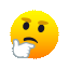 emoji  | פרצוף חושב | Joypixels | Animation GIF 64x64 | thinking face